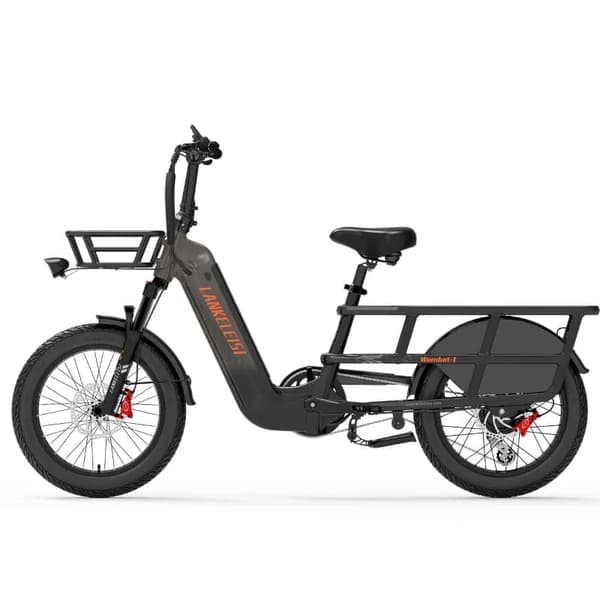 Sähköinen tavarapyörä LANKELEISI Wombat-1, 48V 1000W 20Ah, pitkä kantama matkakäyttöön