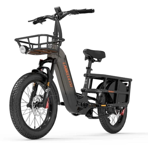 Sähköinen tavarapyörä LANKELEISI Wombat-1, 48V 1000W 20Ah, pitkä kantama matkakäyttöön