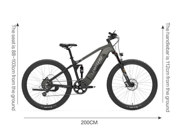 Sähköpyörä Lankeleisi RX600 Pro, moottori 48V 250W, 20AH Samsung akku, Shimano 8-vaihteinen