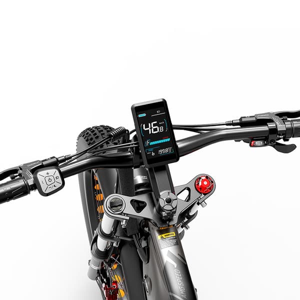 Elmountainbike Dukawey Silvertip8, 1000W 52V 20Ah batteri, 26” fatbike, SUV elcykel