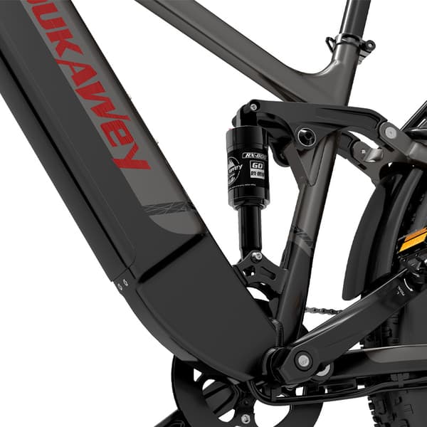 Elmountainbike Dukawey Silvertip8, 1000W 52V 20Ah batteri, 26” fatbike, SUV elcykel