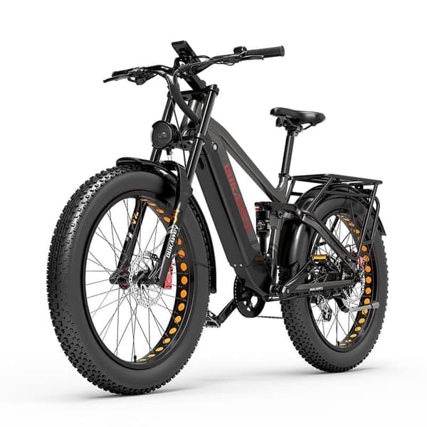Elmountainbike Dukawey Silvertip8, 1000W 52V 20Ah batteri, 26” fatbike, SUV elcykel