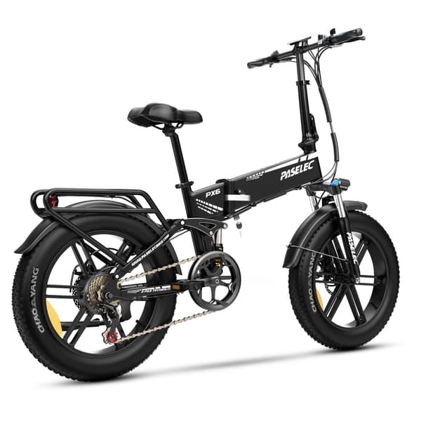 Elektrisk foldecykel PASELEC PX6, Motor 48V 750W, Fuld Affjedring