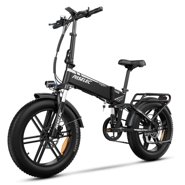 Elektrisk foldecykel PASELEC PX6, Motor 48V 750W, Fuld Affjedring