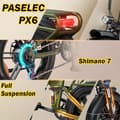 Miniatyrbillede 9 af 11: Elektrisk foldecykel PASELEC PX6, Motor 48V 750W, Fuld Affjedring