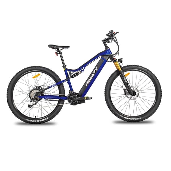 Elektrisk mountainbike HedaTX TX19, 29", 1000W motor 48V 19,2Ah batteri Blå
