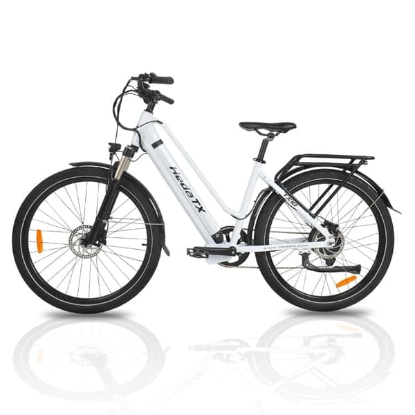 Sähköinen kaupunkipyörä HedaTX TX10, 27,5", 500 W moottori, 48 V 19,2 Ah akku Valkoinen
