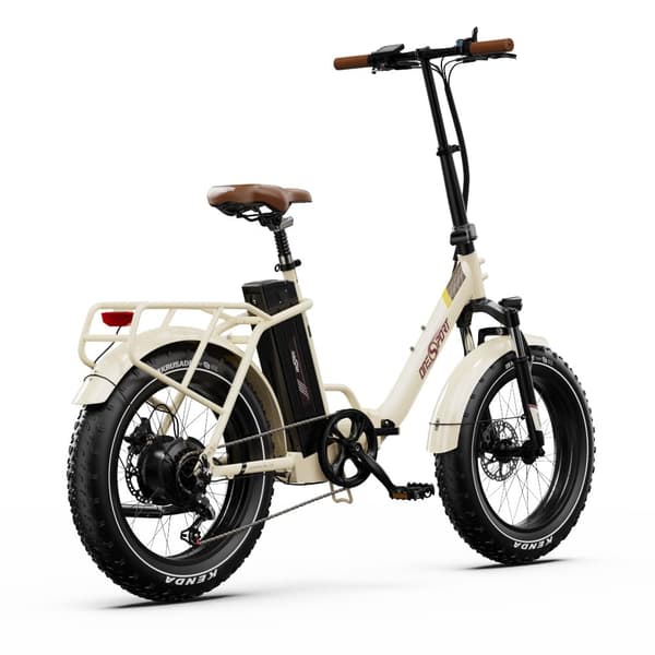 Hopfällbar elcykel Onesport OT16 Max, 20", 500W motor 48V 18Ah batteri, stöd för app