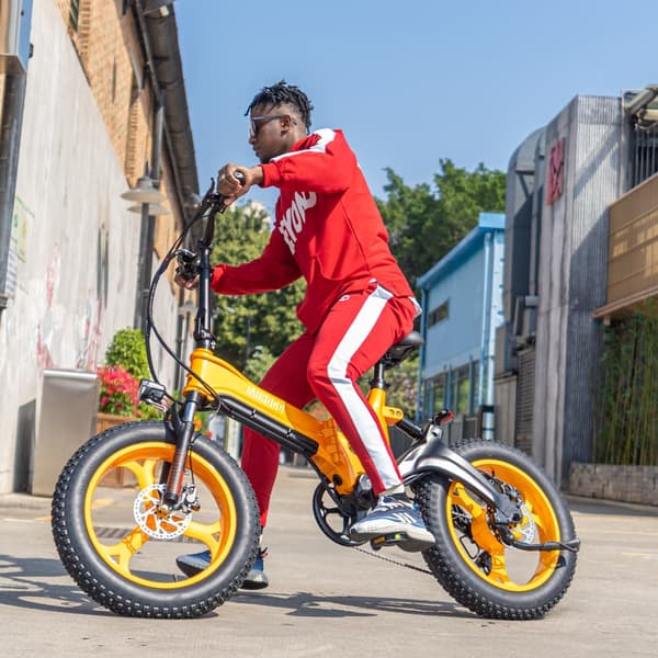 MIHOGO NX 20'' hopfällbar elcykel, 750W motor, 40 km/h, 12.8AH batteri, appstyrning, ram i magnesiumlegering, 7 växlar