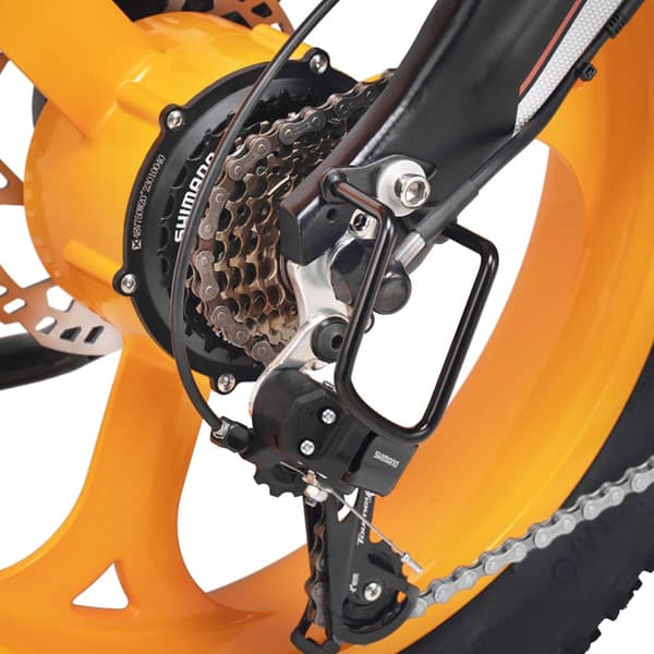MIHOGO NX Softtail Elcykel, 750W motor, Shimano 7-gear, 12,8AH batteri, app-styring, foldbar stel i magnesiumlegering