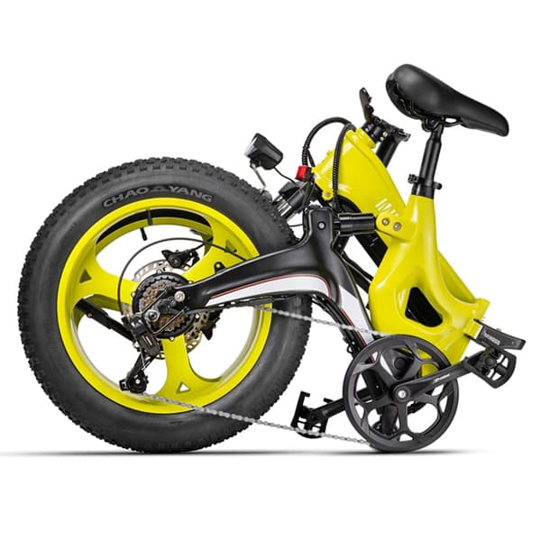 MIHOGO NX Softtail Elcykel, 750W motor, Shimano 7-gear, 12,8AH batteri, app-styring, foldbar stel i magnesiumlegering