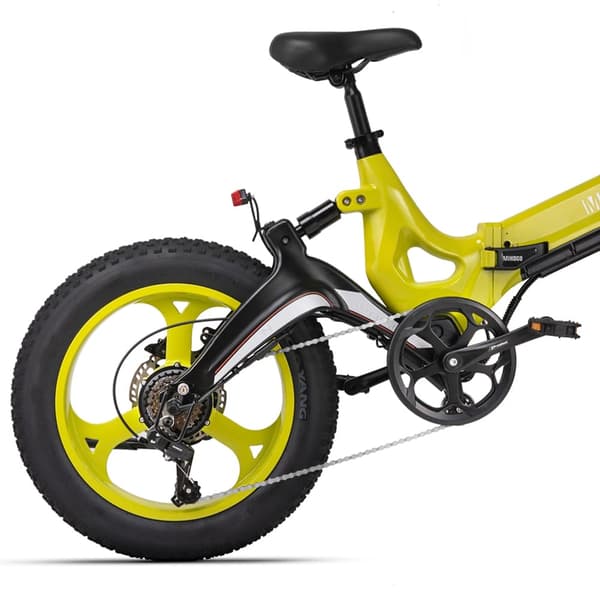 MIHOGO NX Softtail Elcykel, 750W motor, Shimano 7-gear, 12,8AH batteri, app-styring, foldbar stel i magnesiumlegering