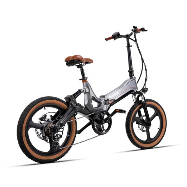 MIHOGO RX 2.4 stadselcykel, 500W motor, 12.8AH batteri, ram i magnesiumlegering, 20*2.4 däck, elcykel med mjuk baksida, hopfällbar