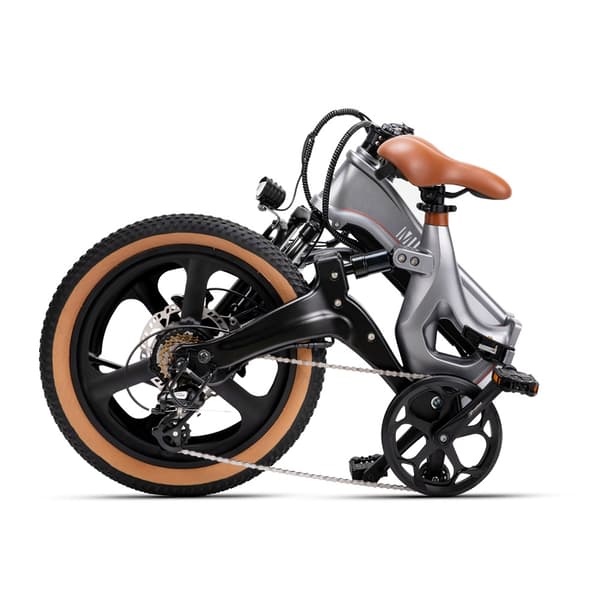 MIHOGO RX 2.4 stadselcykel, 500W motor, 12.8AH batteri, ram i magnesiumlegering, 20*2.4 däck, elcykel med mjuk baksida, hopfällbar