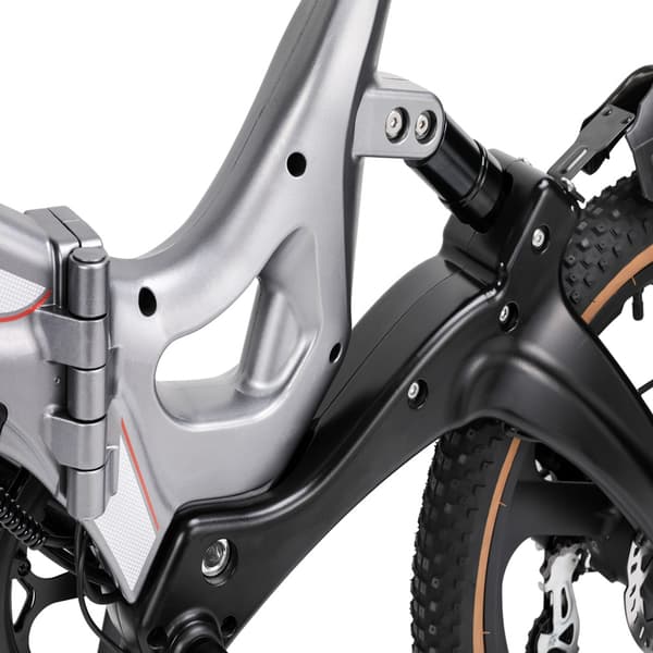 MIHOGO RX 2.4 stadselcykel, 500W motor, 12.8AH batteri, ram i magnesiumlegering, 20*2.4 däck, elcykel med mjuk baksida, hopfällbar