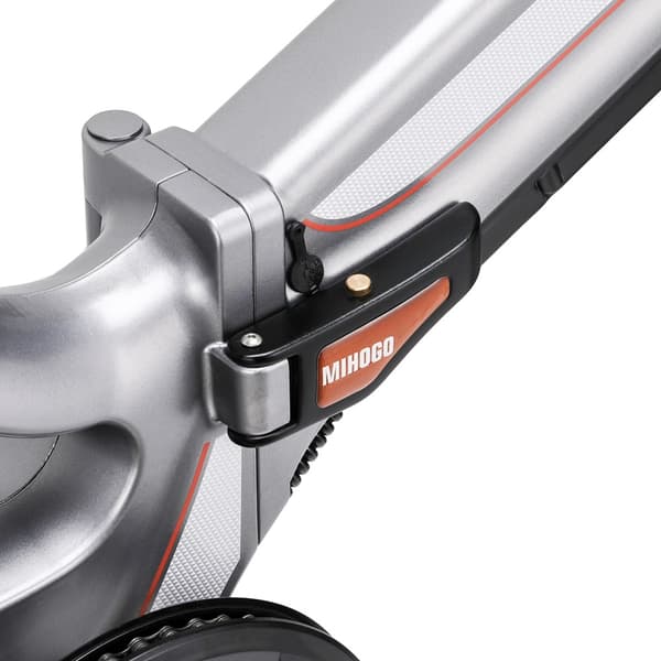 MIHOGO RX 2.4 stadselcykel, 500W motor, 12.8AH batteri, ram i magnesiumlegering, 20*2.4 däck, elcykel med mjuk baksida, hopfällbar
