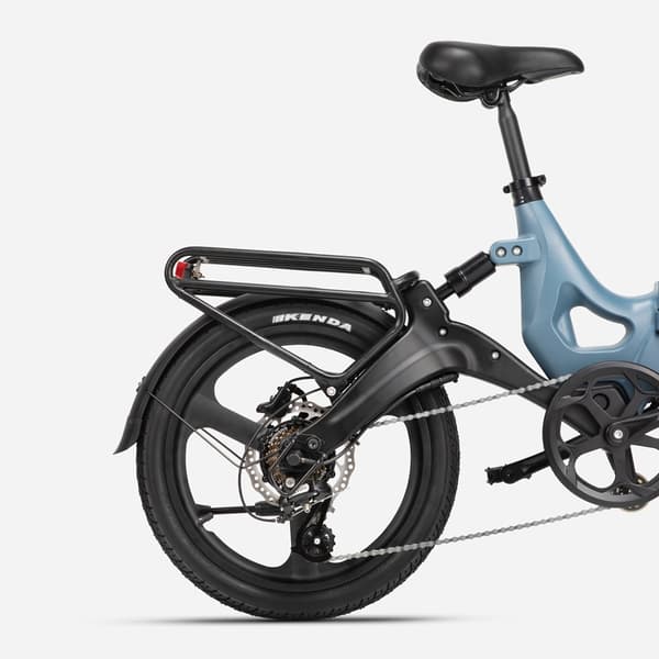 MIHOGO RX 2.4 stadselcykel, 500W motor, 12.8AH batteri, ram i magnesiumlegering, 20*2.4 däck, elcykel med mjuk baksida, hopfällbar