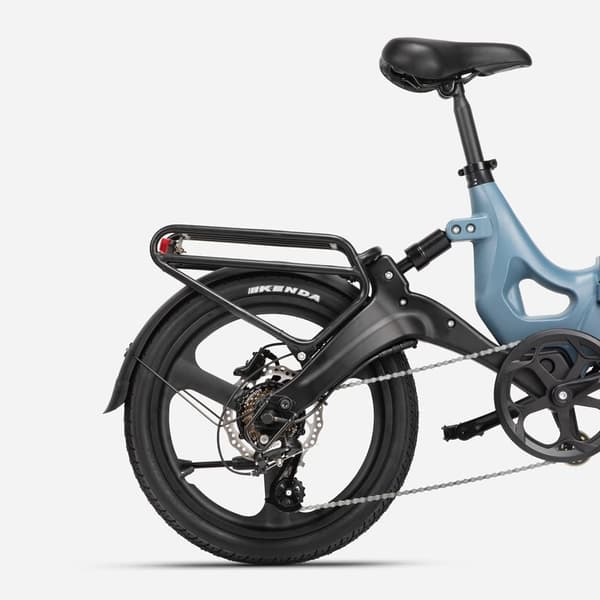MIHOGO RX 2.4 stadselcykel, 500W motor, 12.8AH batteri, ram i magnesiumlegering, 20*2.4 däck, elcykel med mjuk baksida, hopfällbar