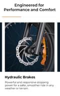 Miniatyrbild 9 av 10: Engwe EP-2 Boost hopfällbar elcykel för vuxna, 250W motor, 48V 13AH batteri, 20''*4'' cykel med tjocka däck