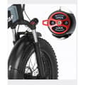 Miniatyrbild 4 av 6: Ridstar H20Pro Fällbar elfordon 2000W 48V 23AH 50km/h 120Km 20"