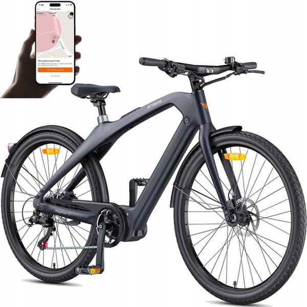 Elcykel Engwe N1 PRO. kolfiberhjul 27,5" grå 250 W