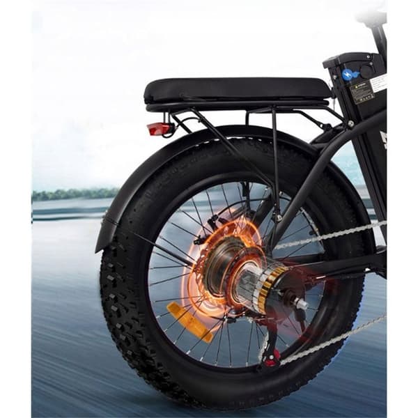 AVAKA-BZ20PLUS Fällbar elektrisk bil 48V 18.2AH 100km 20 "MTB"