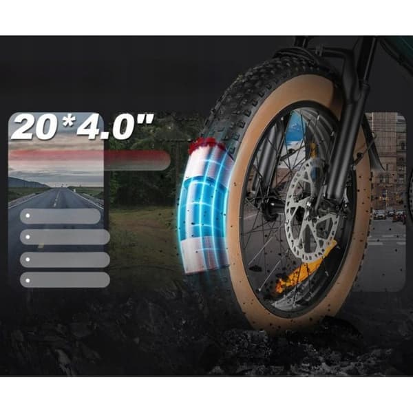 Elfordon Samebike XWLX09-II 45 km/h 48V 15AH 1000W hydrauliska skivbromsar
