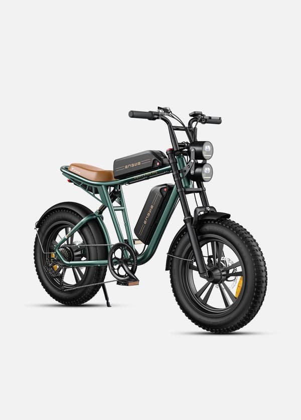 ENGWE M20 2025 nyeste elcykel 48V 26Ah dobbelt batteri, 20×4.0" dæk, 75 km rækkevidde bygget til eventyr