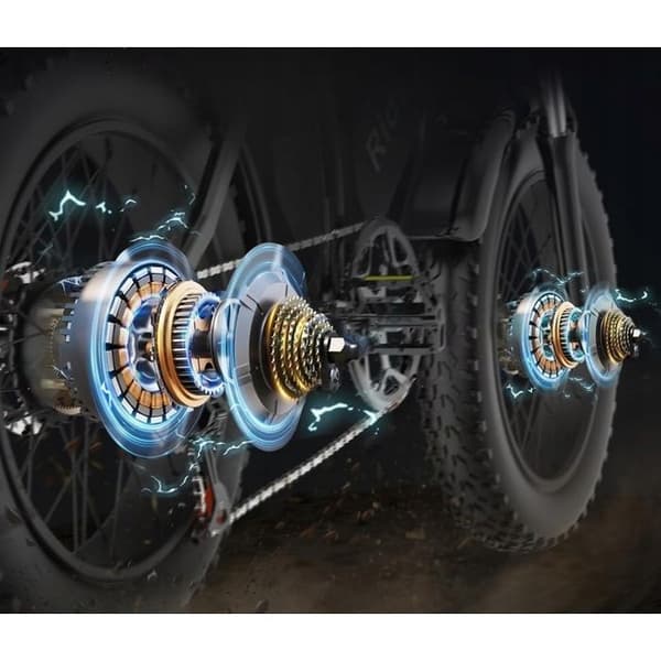 Ridstar H20Pro Fällbar elfordon 2000W 48V 23AH 50km/h 120Km 20"