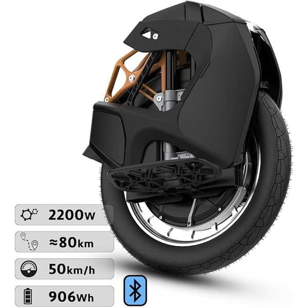 KINGSONG Elektrisk Monocykel S18 Pro+Svart 1110 Wh Motor 2200W Räckvidd upp till 80 km Hastighet begränsad till 25 km/h Däck 18 tum