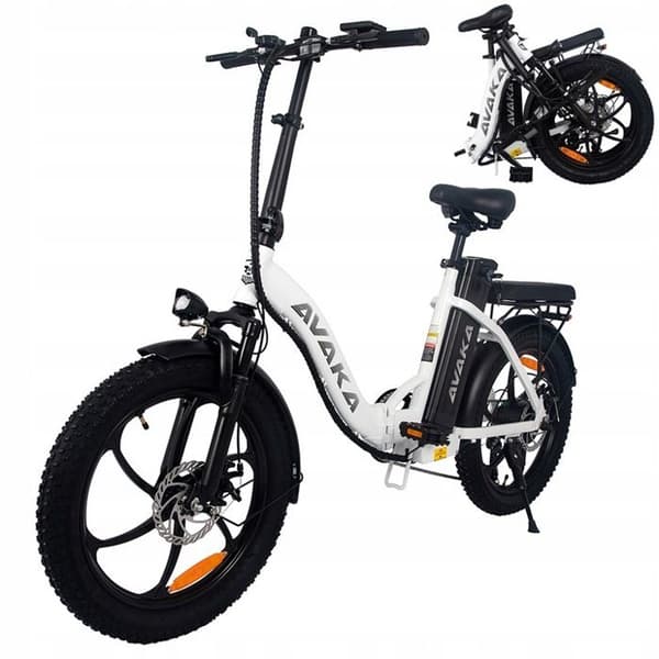 AVAKA-BZ20PLUS Fällbar elektrisk bil 48V 18.2AH 100km 20 "MTB"