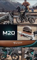 Miniatyrbild 11 av 11: ENGWE M20 elcykel med 20*4.0 fatdäck - 750W motor - 48V 13Ah batteri upp till 75km räckvidd