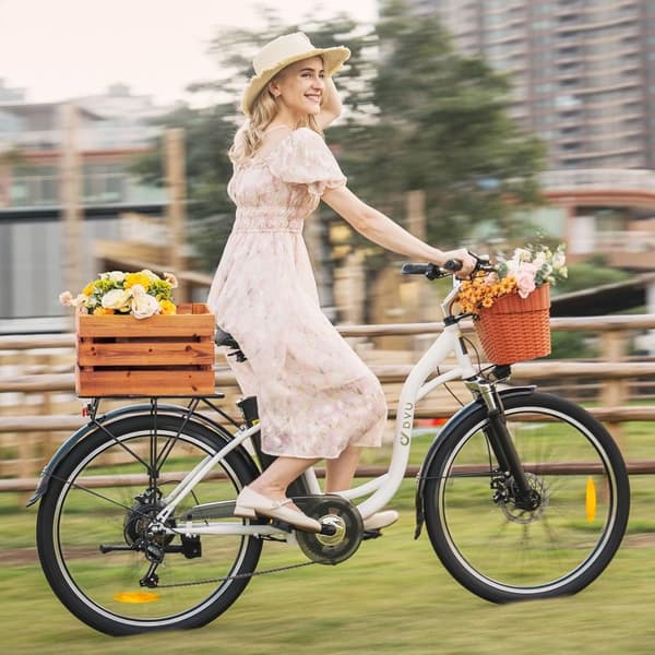 DYU C6 Urban elcykel - 26" hjul 36v 12.5Ah batteri upp till 70 km max räckvidd stadselcykel