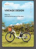 Miniatyrbild 8 av 11: DYU C6 Urban elcykel - 26" hjul 36v 12.5Ah batteri upp till 70 km max räckvidd stadselcykel