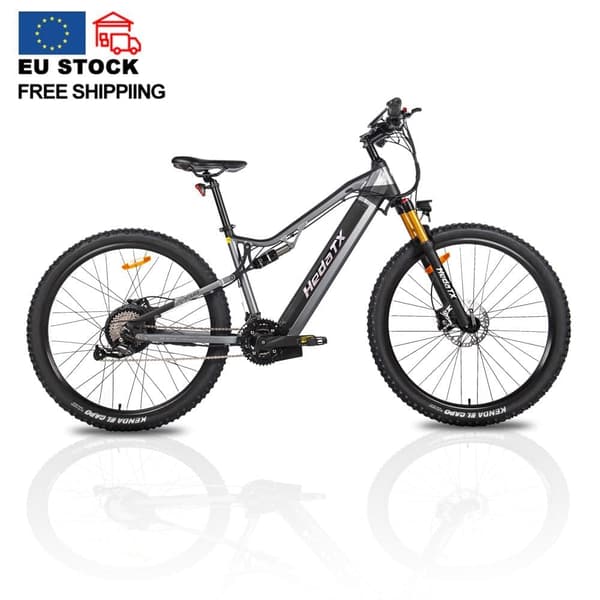 Hedatx TX19 elcykel, 1000W motor, 19,2AH batteri, hydraulisk broms, heldämpad elcykel