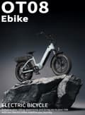 Miniatyrbild 3 av 11: OneSport OT08 elcykel 500W,48V 18Ah batteri,20"*4.0 fettdäck, räckvidd 80-90km,hydraulisk skivbroms fram och bak,Shimano 7 växlar