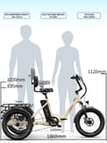 Miniatyrbillede 11 af 11: OneSport OT30 Pro cargo elektrisk cykel 500W, 48V 18AH batteri, maksimal rækkevidde 80-90 km, 20 "* 3.0 terrængående dæk, Shimano 7-trins, foldbar