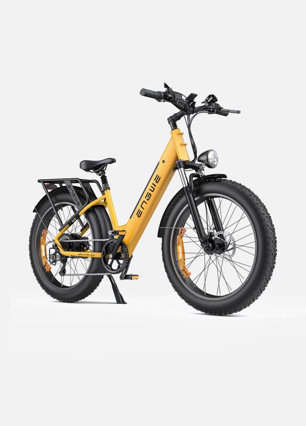 ENGWE E26 ST 1000W elcykel til voksne, 26" *4.0" fedtdæk elcykel med 48V 16Ah aftageligt lithium-ion-batteri, rækkevidde 87miles Gul