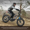 Pikkukuva 11 / 11: GUNAI Y aikuisten Sähköpyörä 48V18 AH Kaikki Maasto Maastopyörä 1000W Moottori, 20 Tuuman Paksu Rengas Vuoristo Sähköinen off-road Ajoneuvo