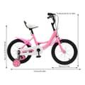 Miniatyrbild 2 av 2: Barncykel, Justerbar Sits Höjd, Lättviktsdesign,Rosa
