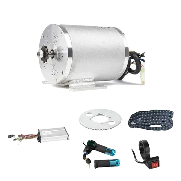Elektrisk børsteløs motor, 3000W effekt, 72V spænding,48V 1000W LED