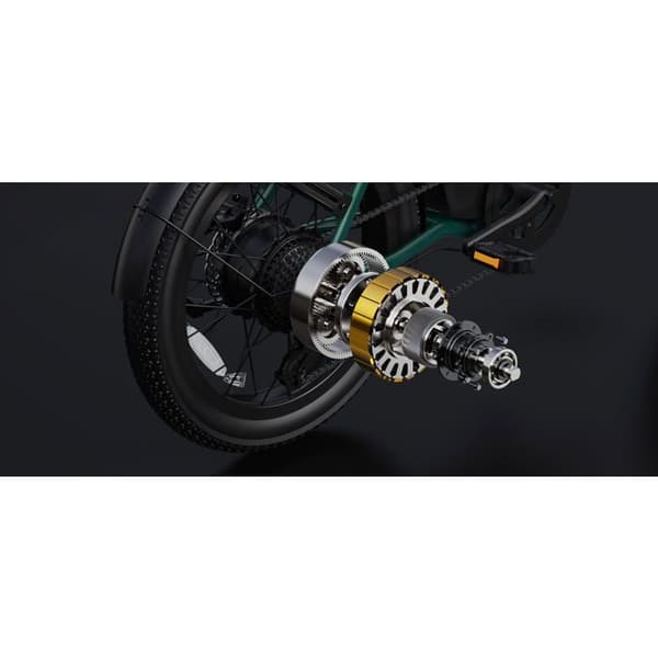"DYU C9 20 tum lång räckvidd e-cykel Nominal motor 250 Watt Batteri 48V 15.6A 25km/h Vikt med broms 30kg Max räckvidd 150km Grön"
