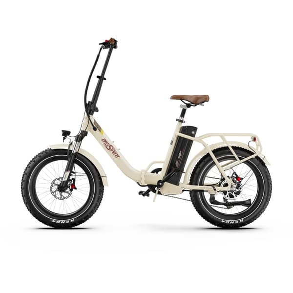 OneSport OT16Max vikbar elcykel 500W, 48V 18Ah batteri, max räckvidd 120 km, hydraulisk skivbroms fram och bak, Shimano 7-växlad