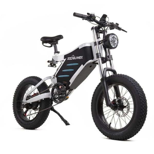 Elcykel RZOGUWEX X5 - 1000W 48V 25AH - 200KG Maks. Belastning - Hvid