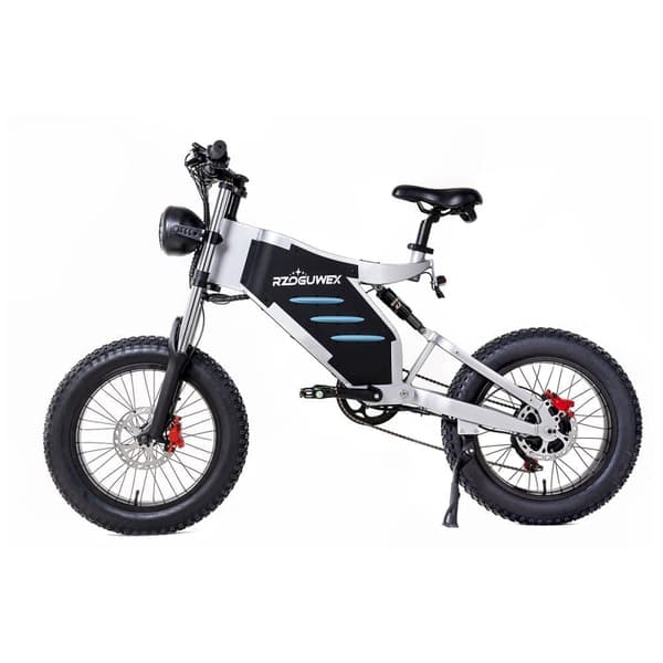 Elcykel RZOGUWEX X5 - 1000W 48V 25AH - 200KG Maks. Belastning - Hvid
