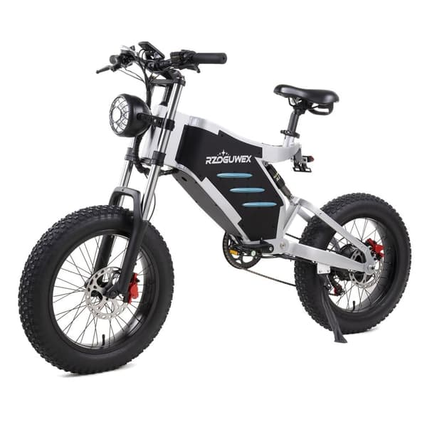 Elcykel RZOGUWEX X5 - 1000W 48V 25AH - 200KG Maks. Belastning - Hvid