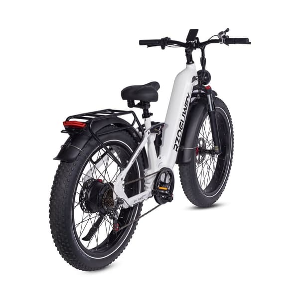 Elektrisk fatbike RZOGUWEX S9, 48V 25AH batteri, 1000W motor, 26", hvid