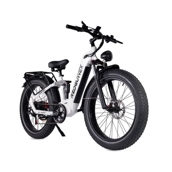 Elektrisk fatbike RZOGUWEX S9, 48V 25AH batteri, 1000W motor, 26", hvid