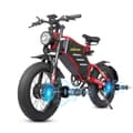 Miniatyrbillede 4 af 10: Elcykel RZOGUWEX X7, 20 tommer 160NM dobbeltmotor, 48V 30AH batteri, offroad