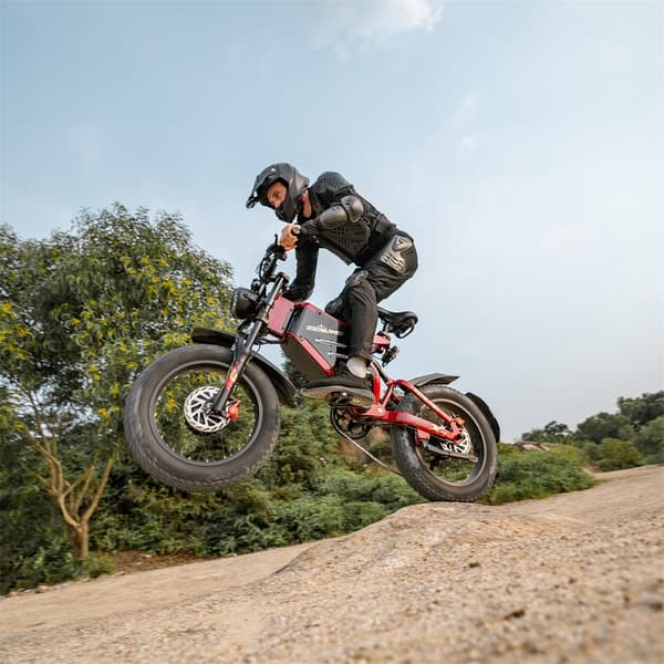 Elcykel RZOGUWEX X7, 20 tommer 160NM dobbeltmotor, 48V 30AH batteri, offroad
